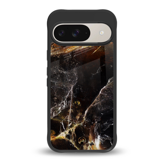 gold dust back phone cover | glass case for google pixel 9