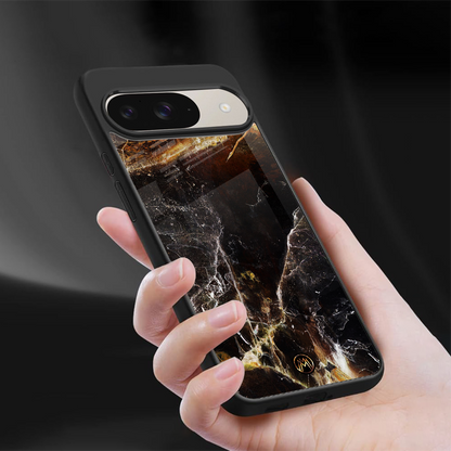 gold dust back phone cover | glass case for google pixel 9