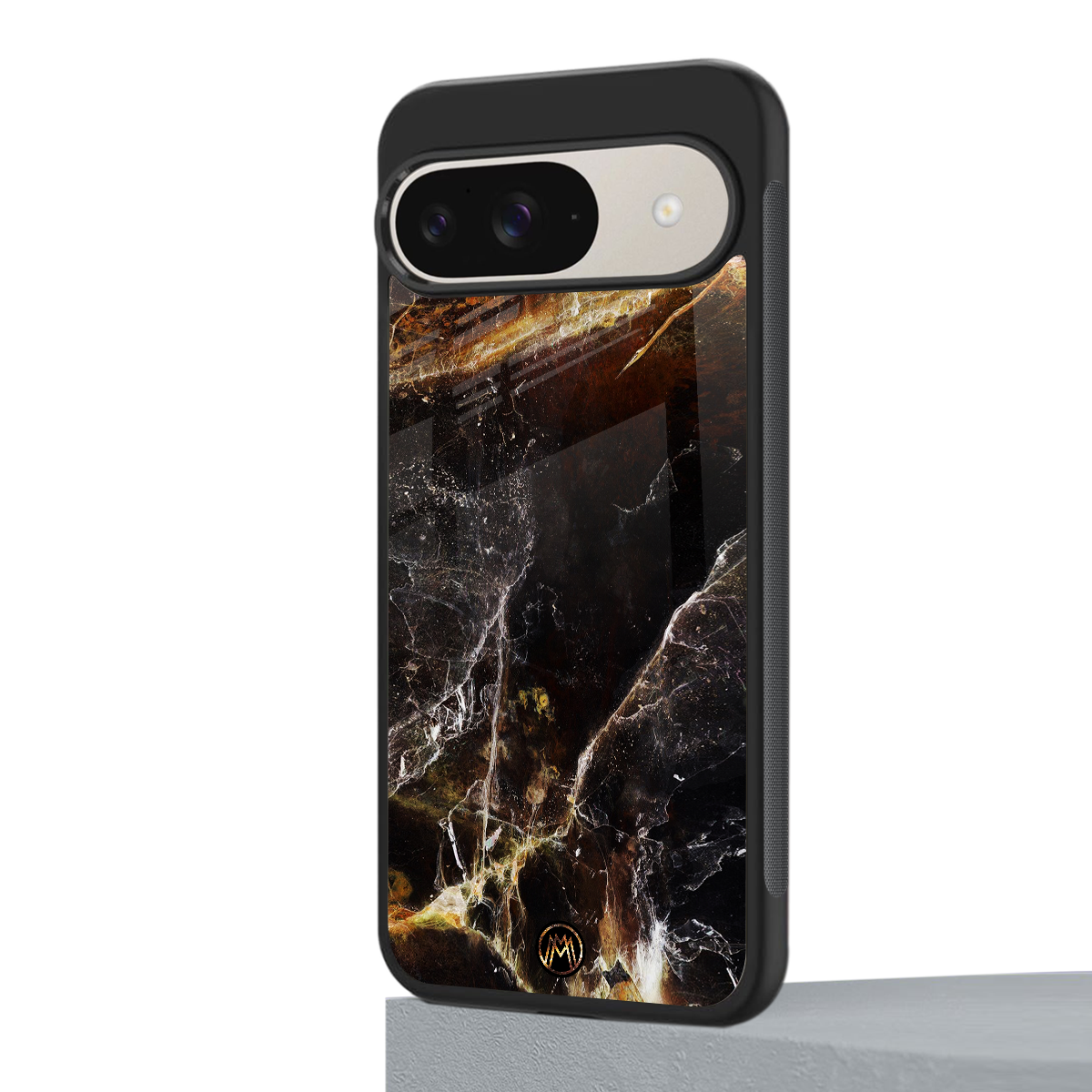 gold dust back phone cover | glass case for google pixel 9
