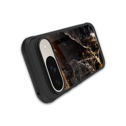 gold dust back phone cover | glass case for google pixel 9