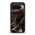 gold dust back phone cover | glass case for google pixel 9 pro
