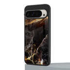 gold dust back phone cover | glass case for google pixel 9 pro