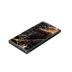 gold dust back phone cover | glass case for samsung galaxy s23 ultra