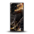 gold dust back phone cover | glass case for samsung galaxy s25 ultra