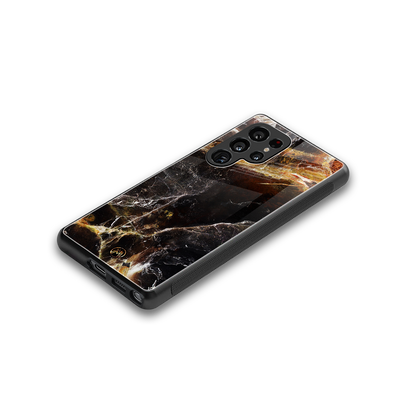 gold dust back phone cover | glass case for samsung galaxy s25 ultra