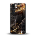 gold dust back phone cover | glass case for samsung galaxy s24 fe
