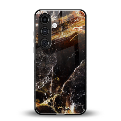 gold dust back phone cover | glass case for samsung galaxy s23 fe