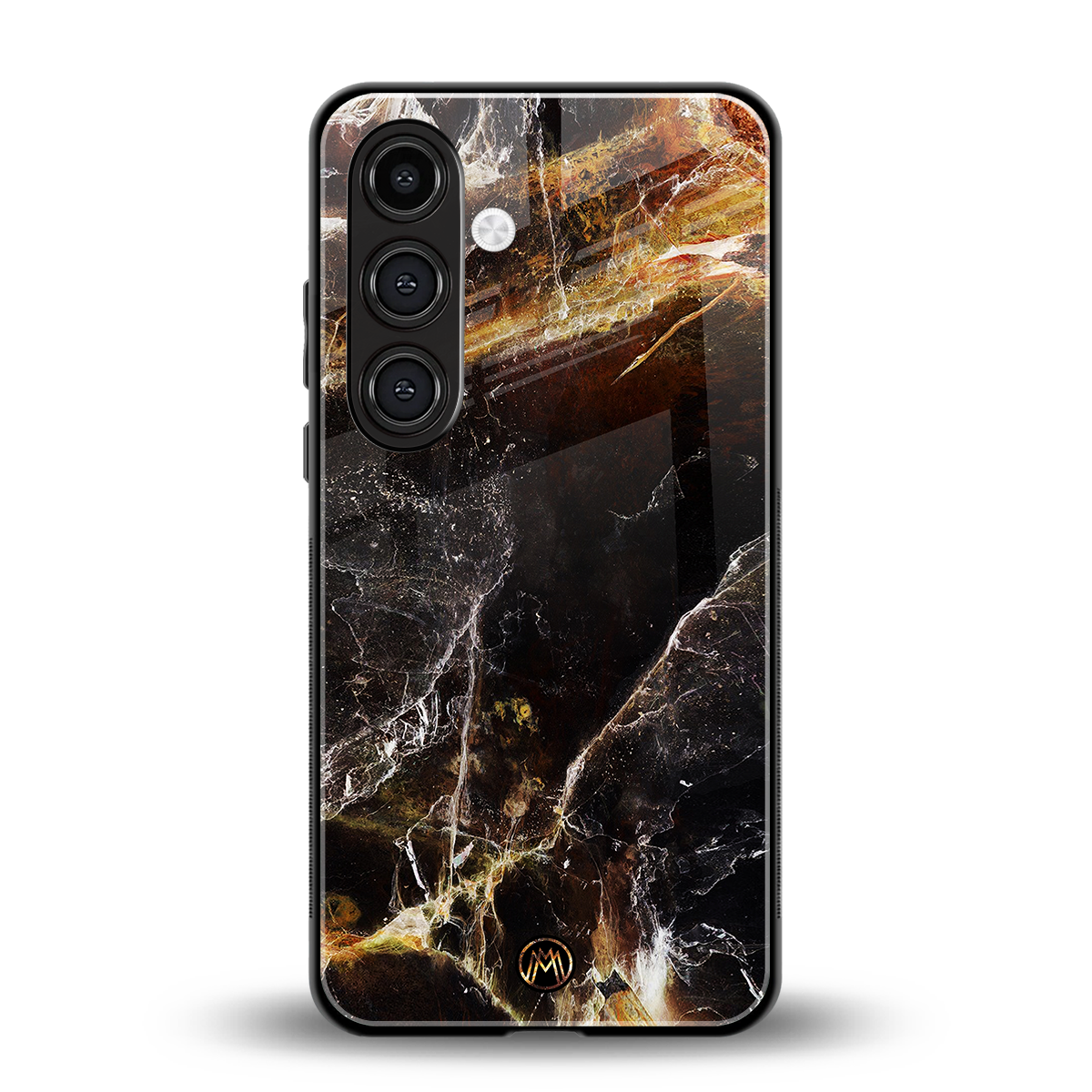 gold dust back phone cover | glass case for samsung galaxy s25