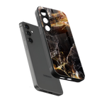 gold dust back phone cover | glass case for samsung galaxy s24