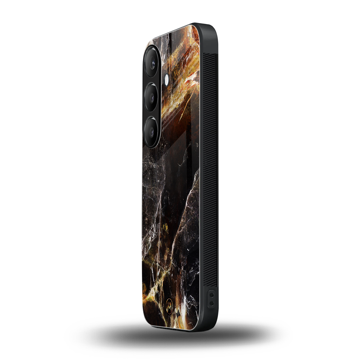 gold dust back phone cover | glass case for samsung galaxy s24 fe