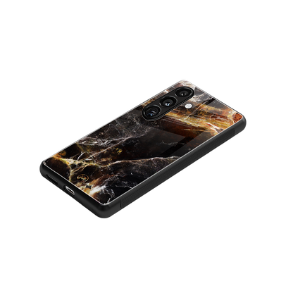gold dust back phone cover | glass case for samsung galaxy s24 fe