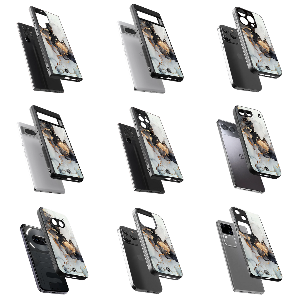 Durable Glass Back Mobile Case for iPhone, Samsung, OnePlus, Google Pixel, Redmi, Vivo, Oppo