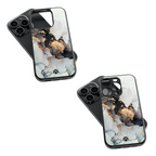 Trendy Glass Back Mobile Case for iPhone, Samsung, Redmi, OnePlus, Google Pixel, Motorola