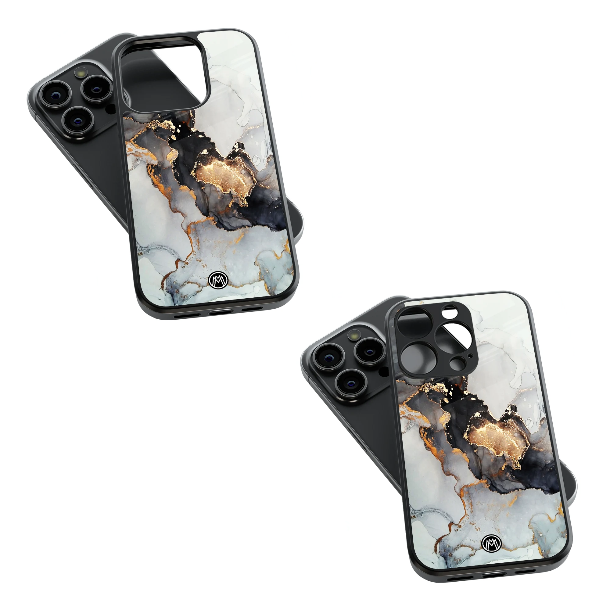 Trendy Glass Back Mobile Case for iPhone, Samsung, Redmi, OnePlus, Google Pixel, Motorola