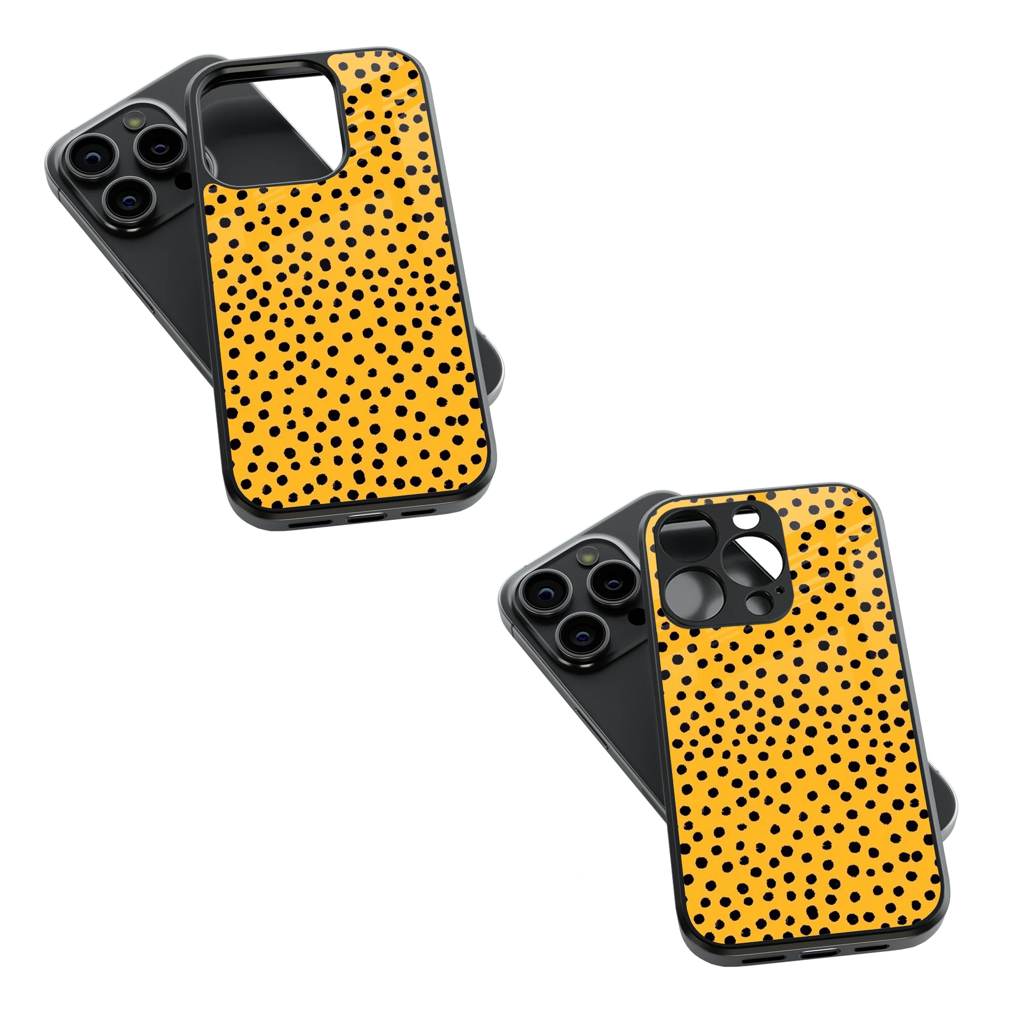Trendy Glass Back Mobile Case for iPhone, Samsung, Redmi, OnePlus, Google Pixel, Motorola