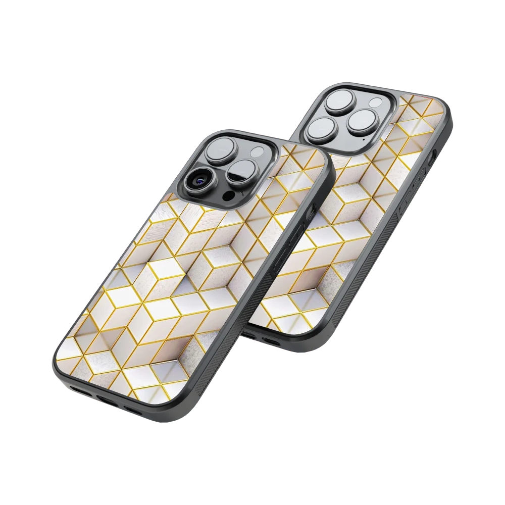 Protective Glass Back Phone Case Compatible with iPhone, Samsung, OnePlus, Pixel & More