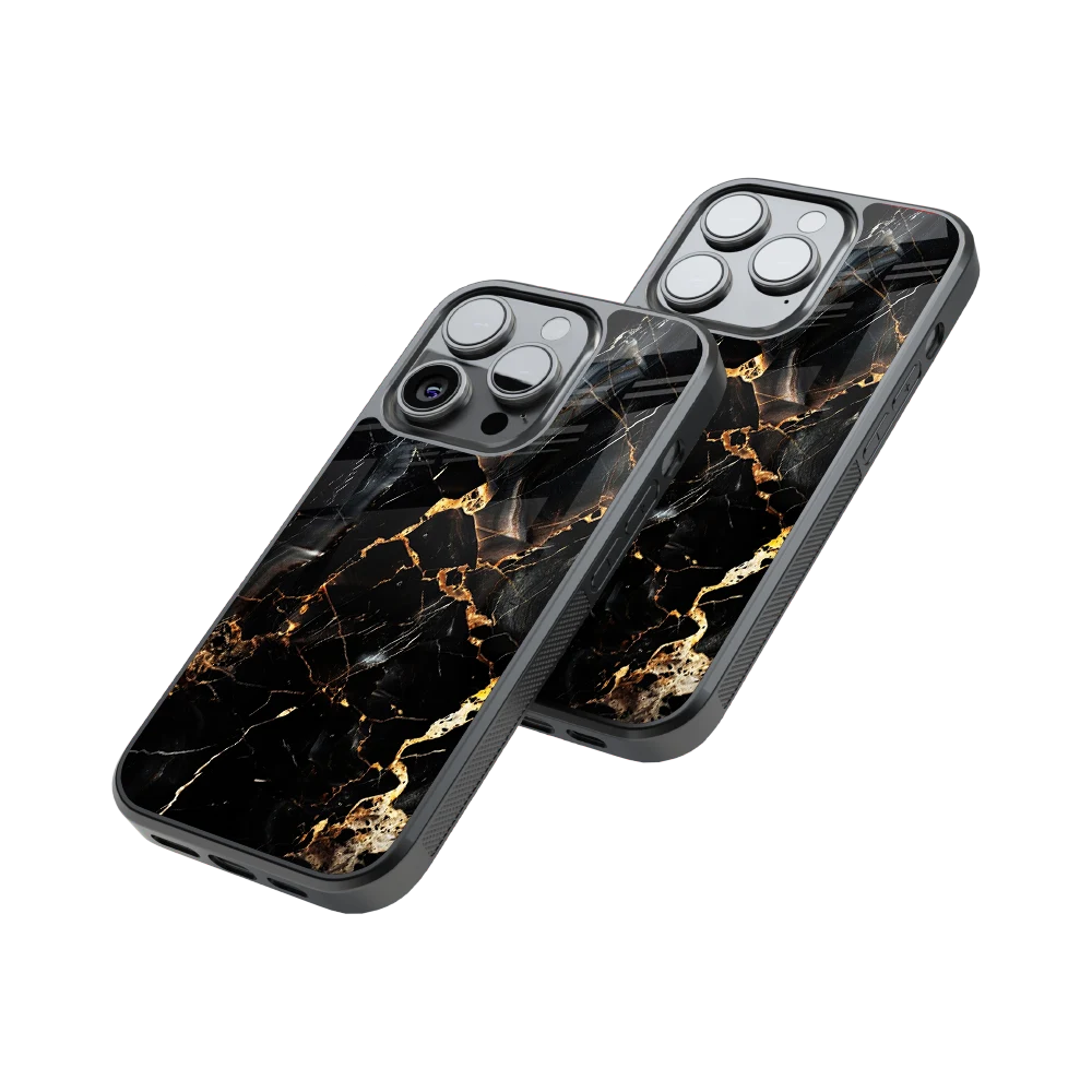 Protective Glass Back Phone Case Compatible with iPhone, Samsung, OnePlus, Pixel & More