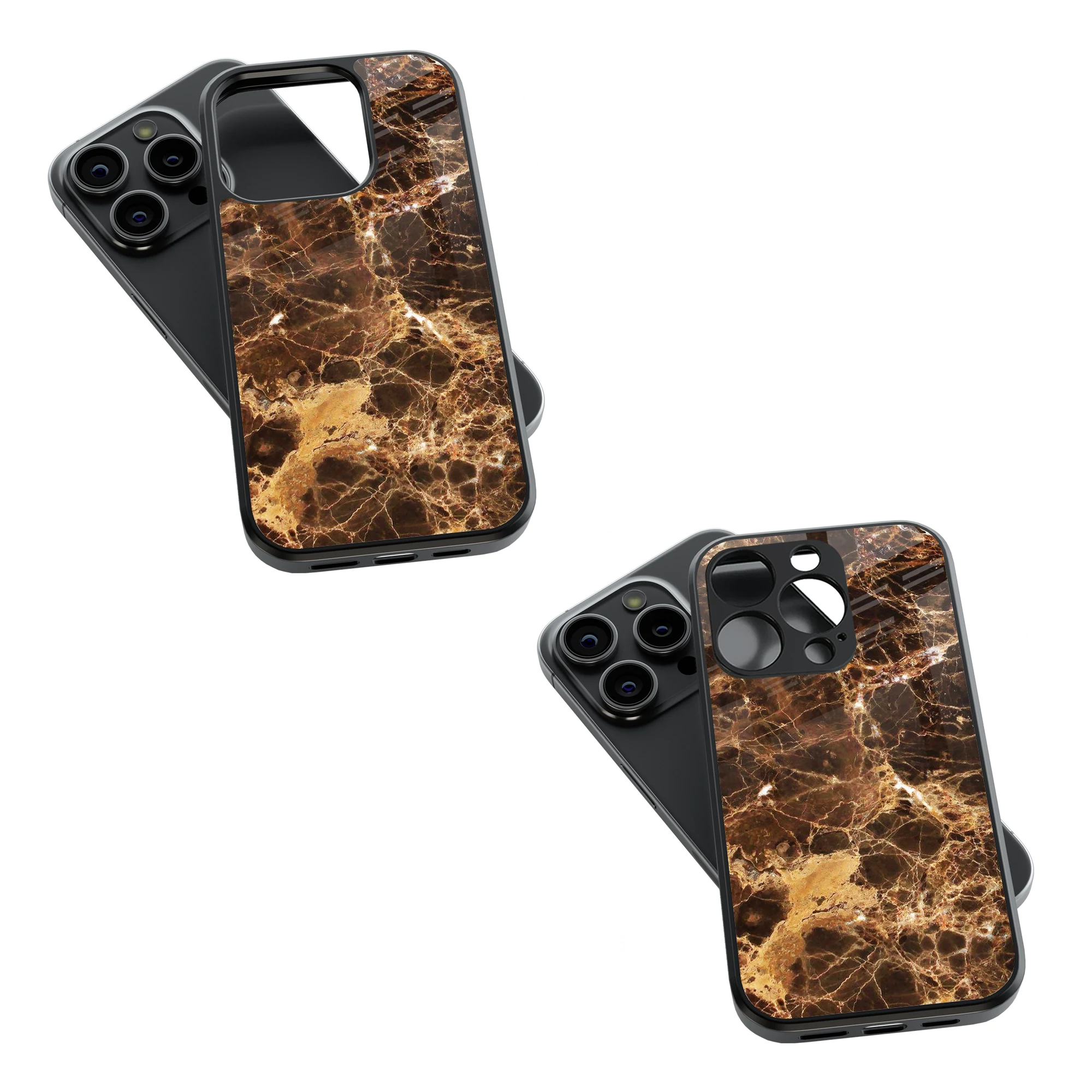 Trendy Glass Back Mobile Case for iPhone, Samsung, Redmi, OnePlus, Google Pixel, Motorola