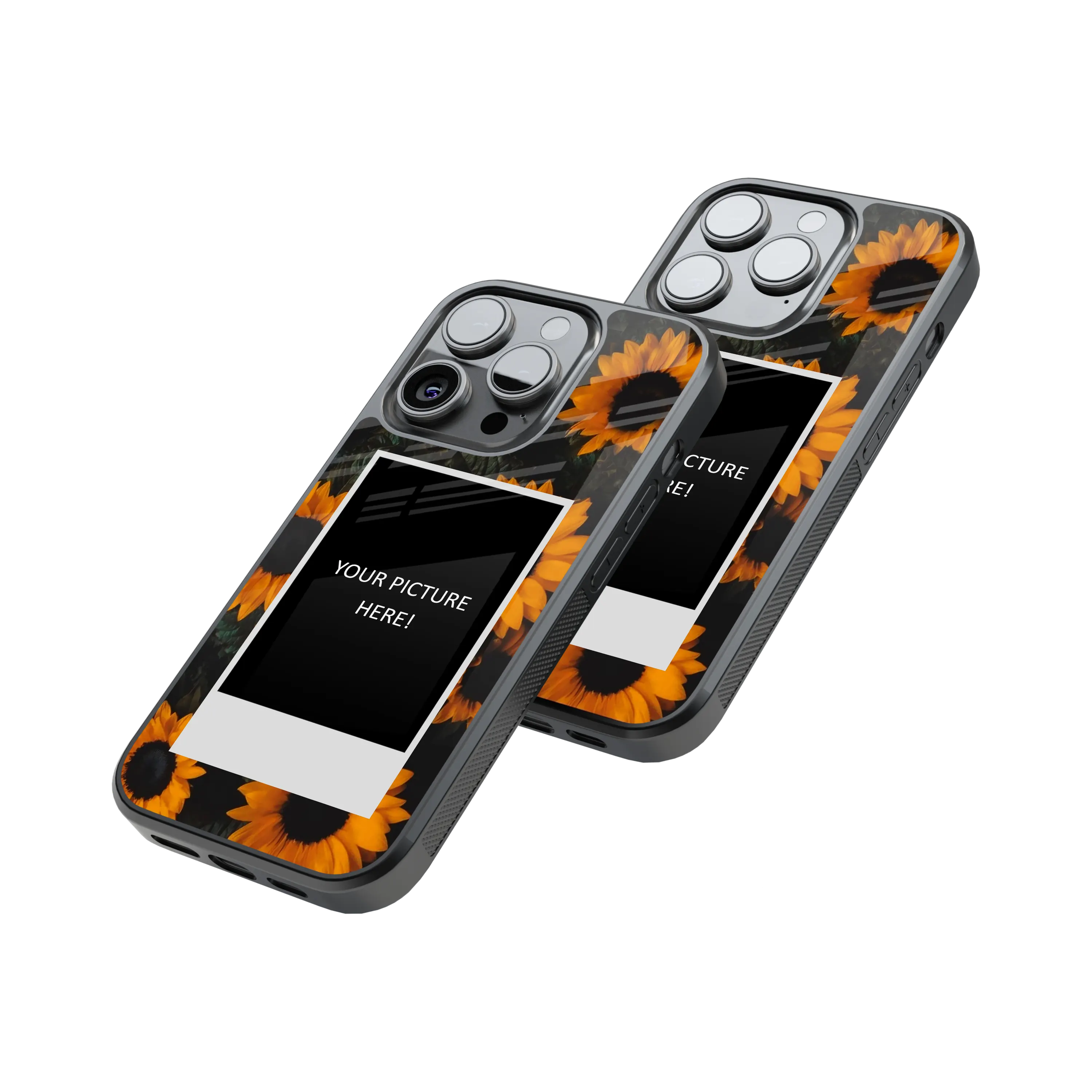 Polaroid Personalised Glass Phone Case