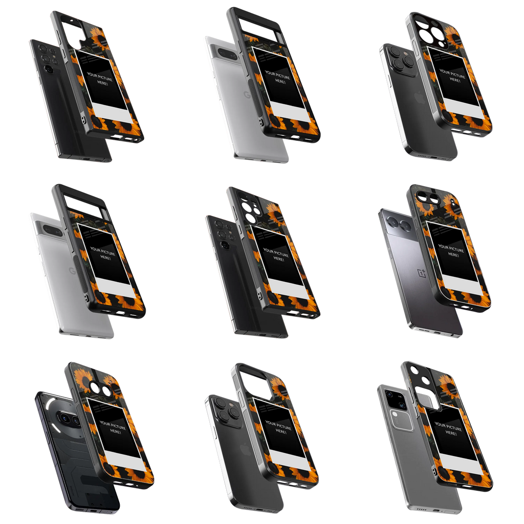 Polaroid Personalised Glass Phone Case
