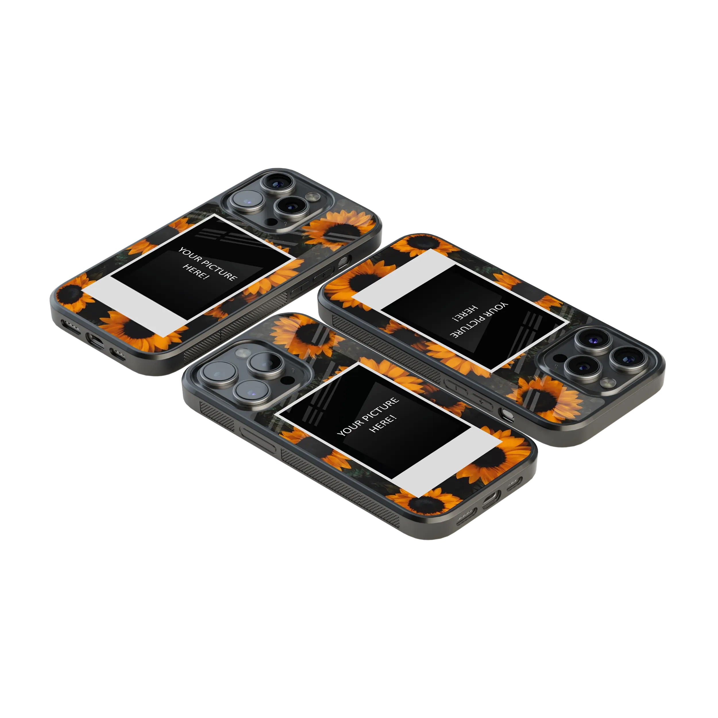 Polaroid Personalised Glass Phone Case