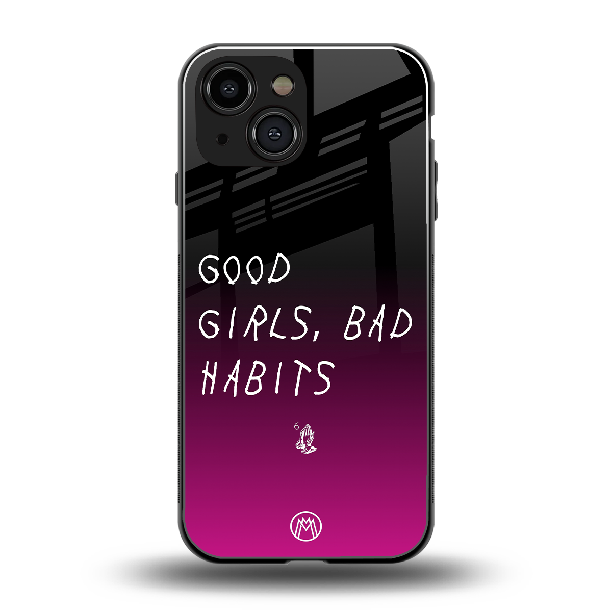 good girls bad habits back phone cover | glass case for iphone 13 mini
