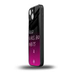 good girls bad habits back phone cover | glass case for iphone 13 mini