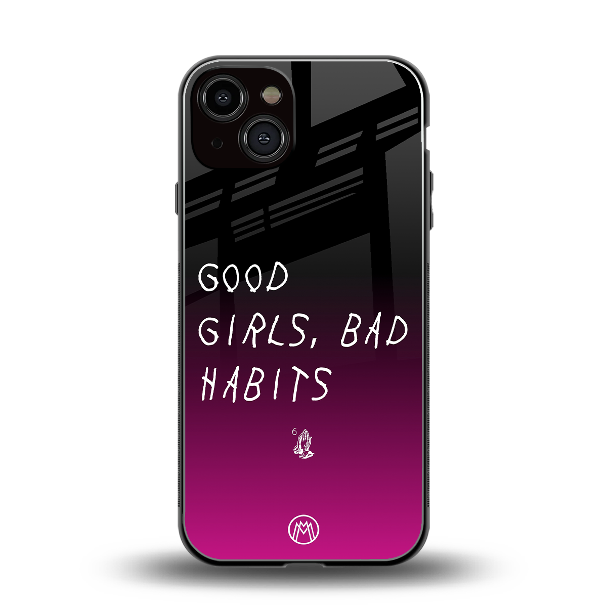 good girls bad habits back phone cover | glass case for iphone 13