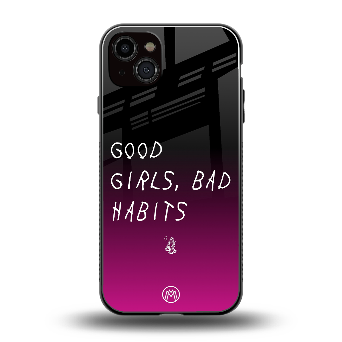 good girls bad habits back phone cover | glass case for iphone 15 plus
