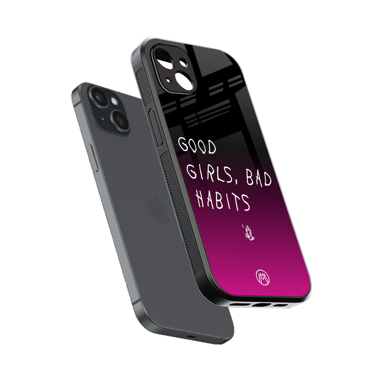 good girls bad habits back phone cover | glass case for iphone 15 plus