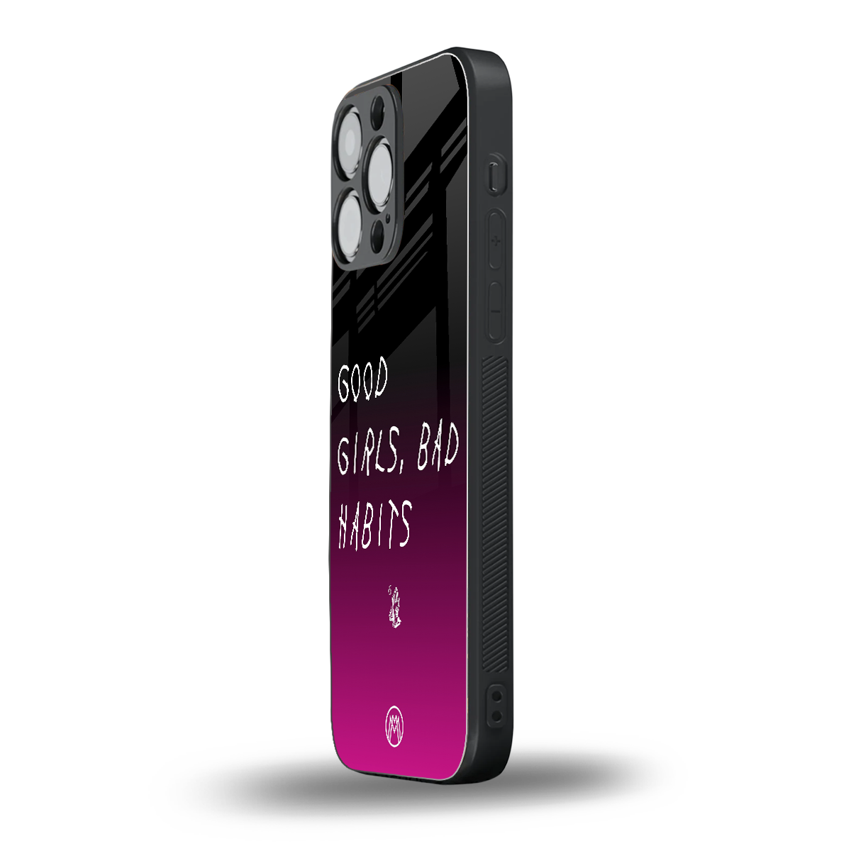 good girls bad habits back phone cover | glass case for iphone 15 pro max