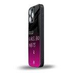 good girls bad habits back phone cover | glass case for iphone 14 pro max
