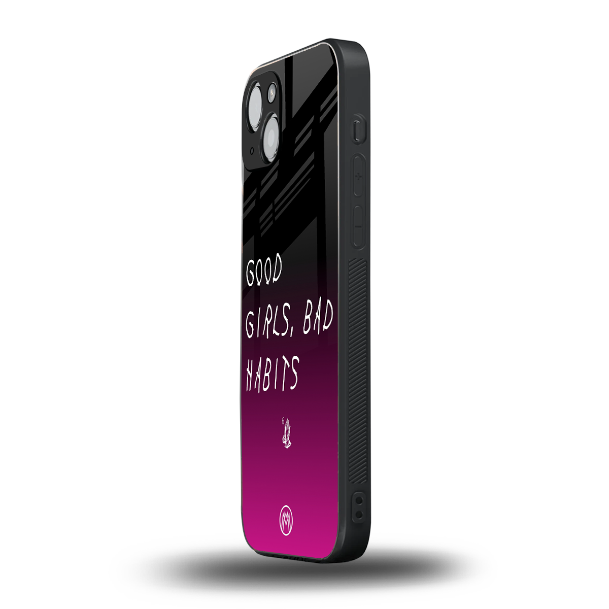 good girls bad habits back phone cover | glass case for iphone 15