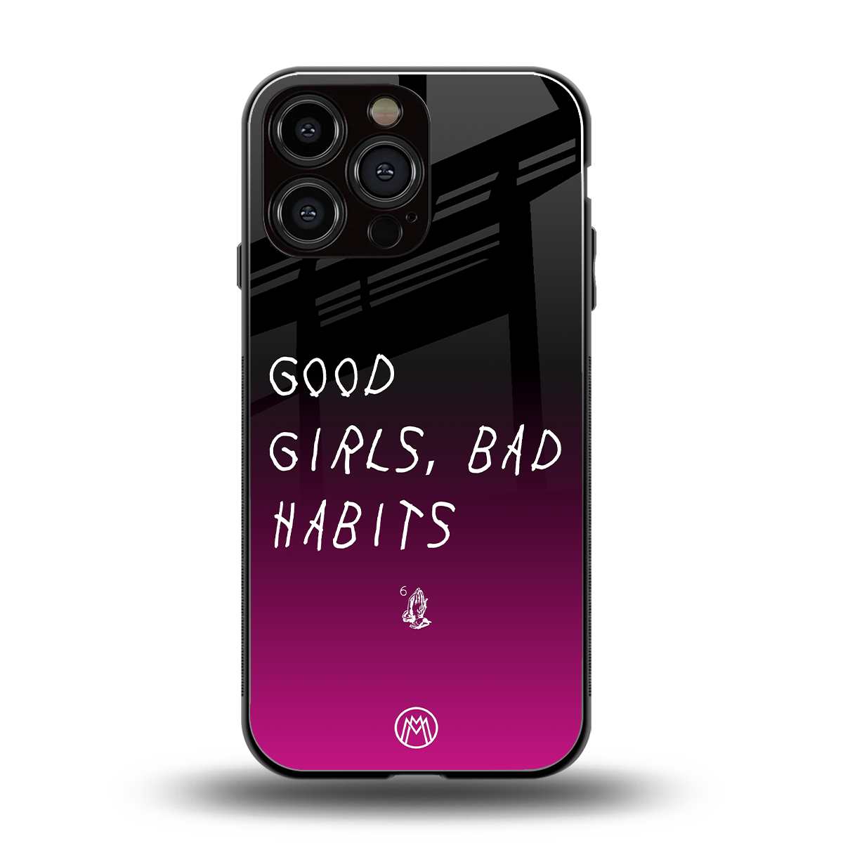good girls bad habits back phone cover | glass case for iphone 16 pro max