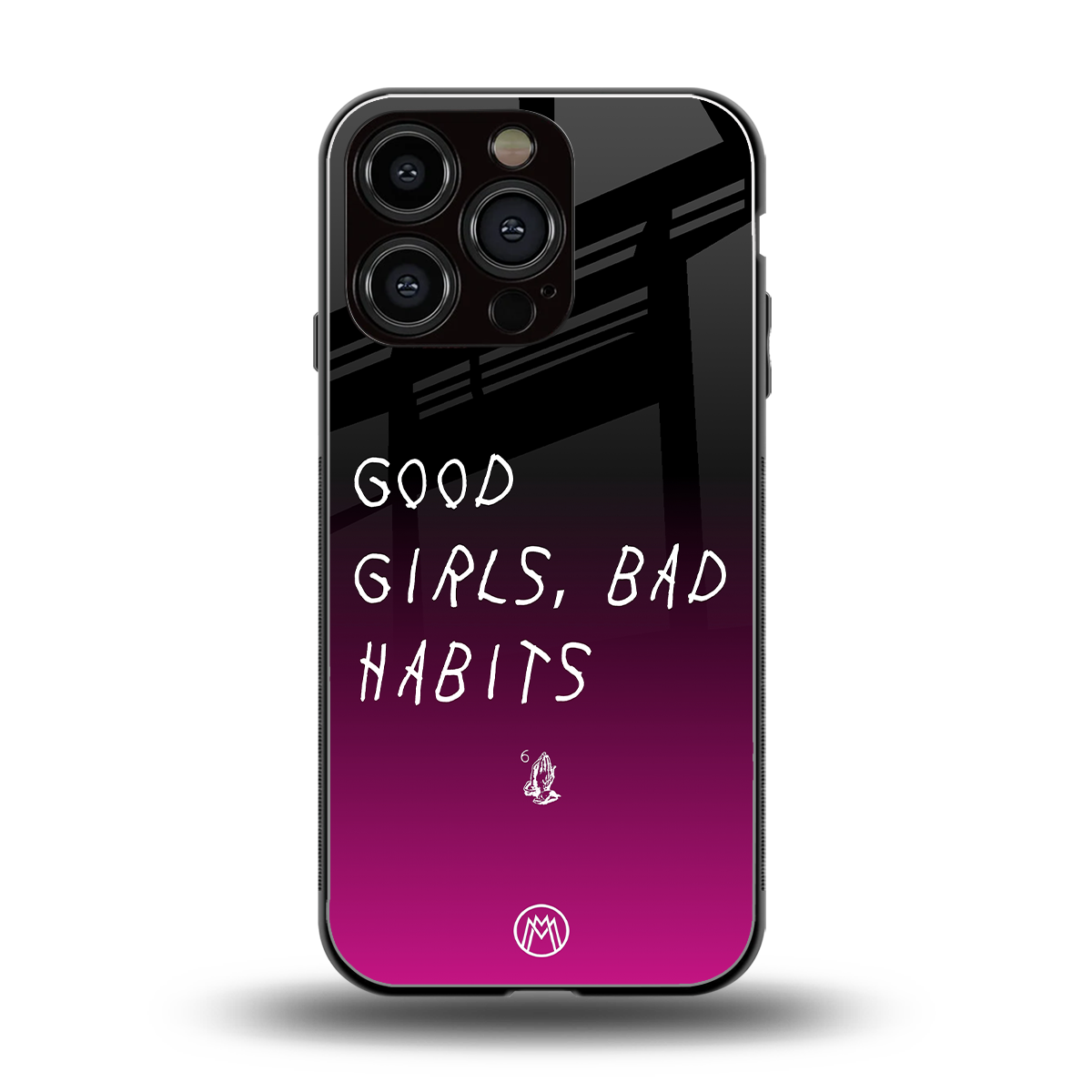 good girls bad habits back phone cover | glass case for iphone 16 pro