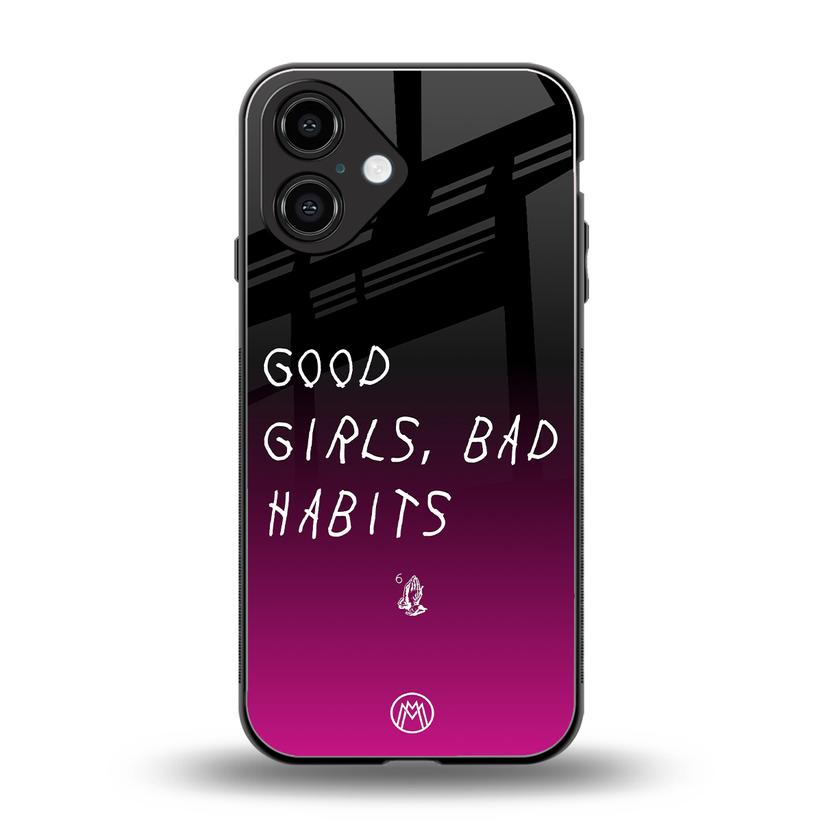 good girls bad habits back phone cover | glass case for iphone 16