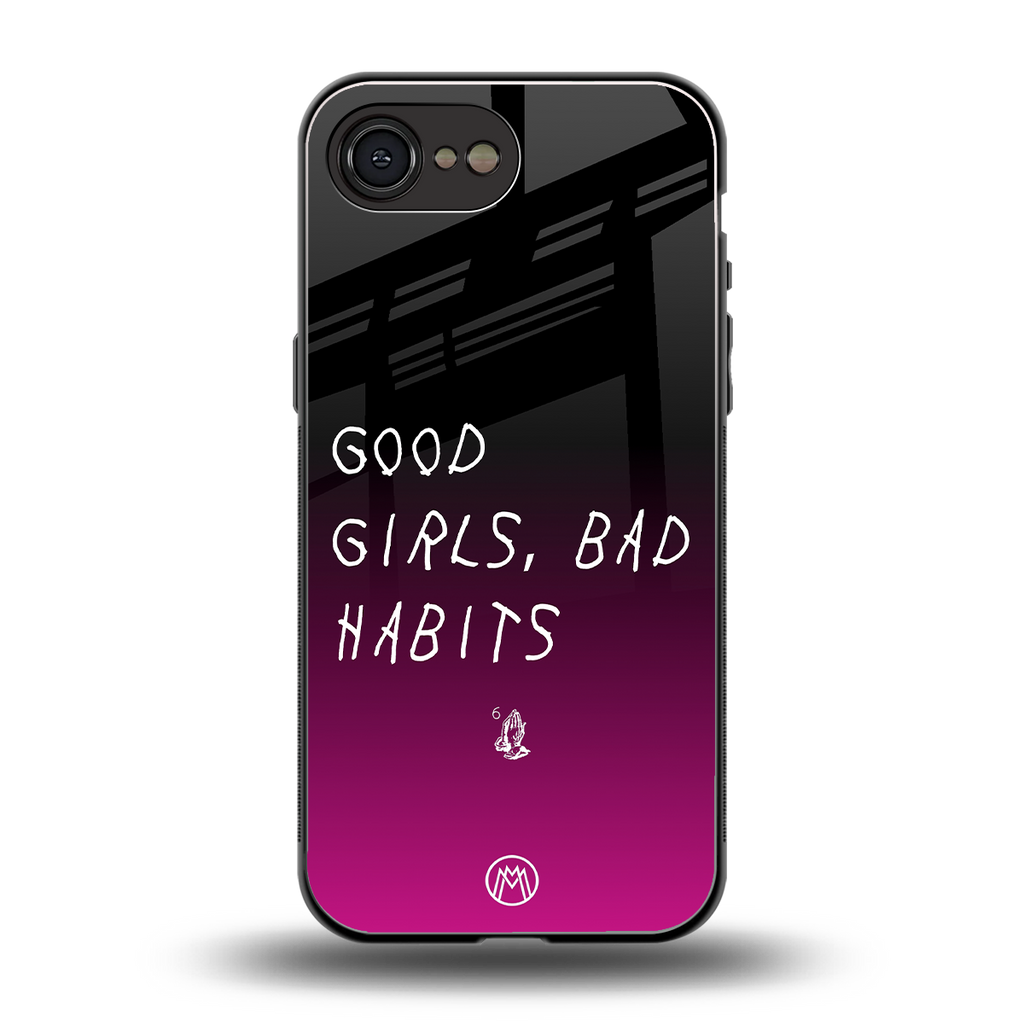 good girls bad habits back phone cover | glass case for iphone 16e