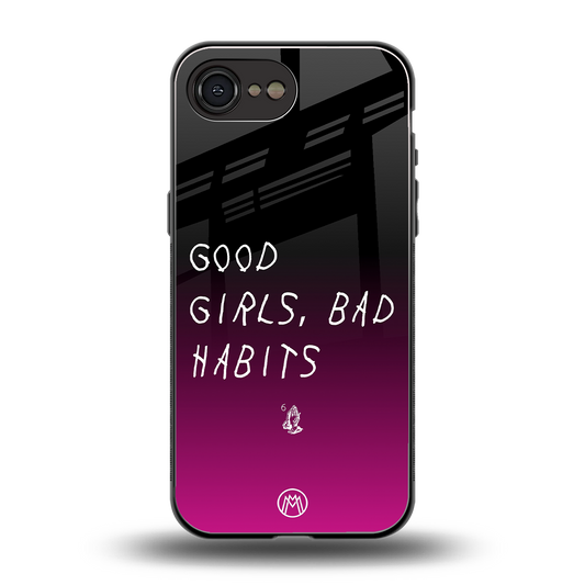 good girls bad habits back phone cover | glass case for iphone 16e