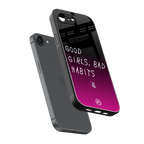 good girls bad habits back phone cover | glass case for iphone 16e