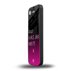 good girls bad habits back phone cover | glass case for iphone 16e