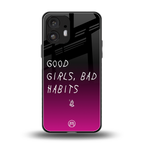 good girls bad habits back phone cover | glass case for nothing phone 2