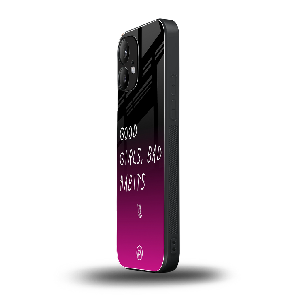 good girls bad habits back phone cover | glass case for nothing phone 2