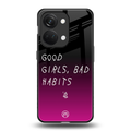 good girls bad habits back phone cover | glass case for oneplus nord 3