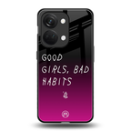 good girls bad habits back phone cover | glass case for oneplus nord 3