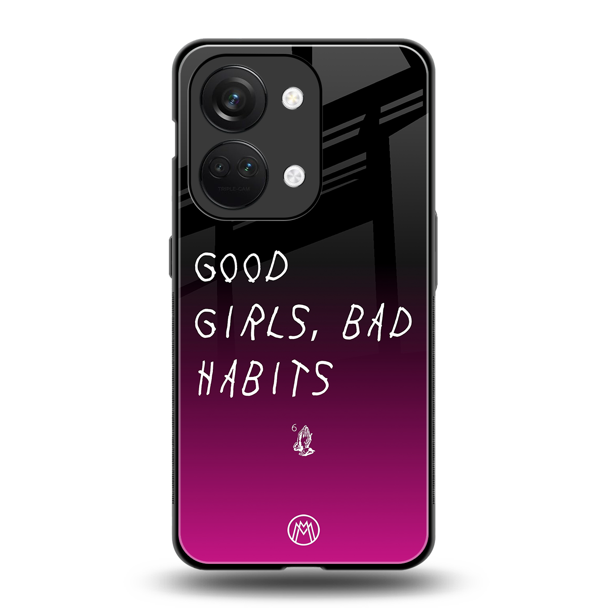 good girls bad habits back phone cover | glass case for oneplus nord 3