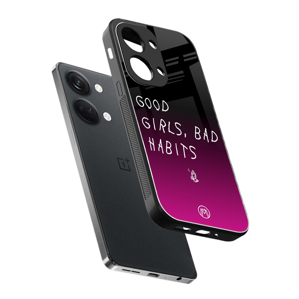good girls bad habits back phone cover | glass case for oneplus nord 3