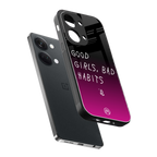 good girls bad habits back phone cover | glass case for oneplus nord 3