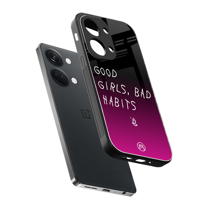 good girls bad habits back phone cover | glass case for oneplus nord 3