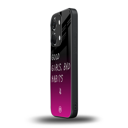 good girls bad habits back phone cover | glass case for oneplus nord 3
