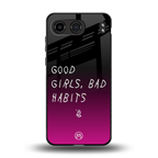 good girls bad habits back phone cover | glass case for oneplus nord 4